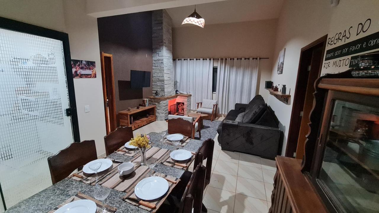 Com Piscina Recanto Do Lago No Santa Barbara Resort Residence Агуас-ди-Санта-Барбара Экстерьер фото