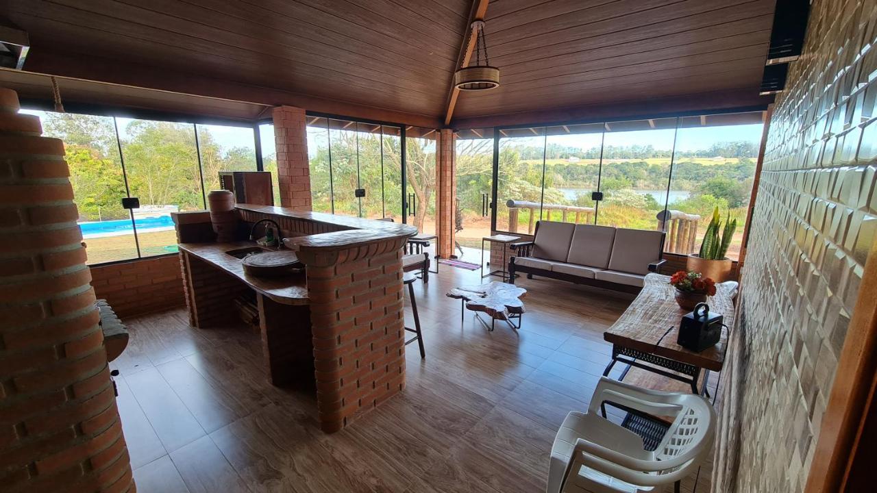 Com Piscina Recanto Do Lago No Santa Barbara Resort Residence Агуас-ди-Санта-Барбара Экстерьер фото